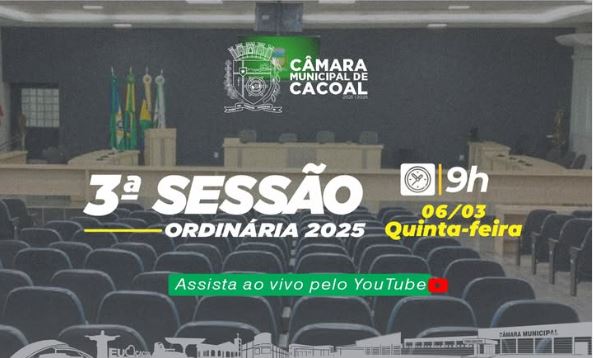 3ª Ordinária de 2025 da 43ª Sessão Legislativa da 11ª Legislatura (2025 - 2028)