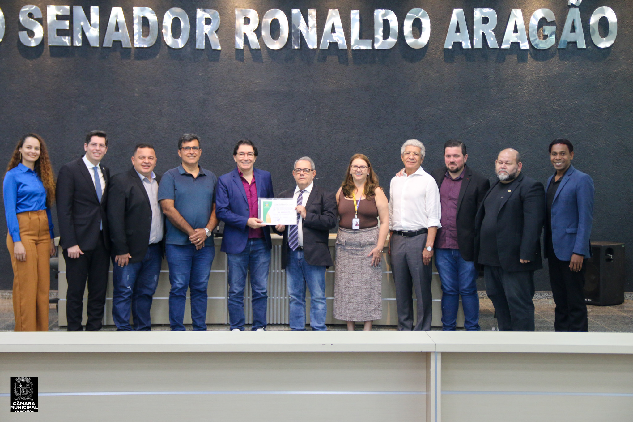 Sessão Solene na Câmara Municipal de Cacoal homenageia empresário Jânyo Janguiê Bezerra Diniz